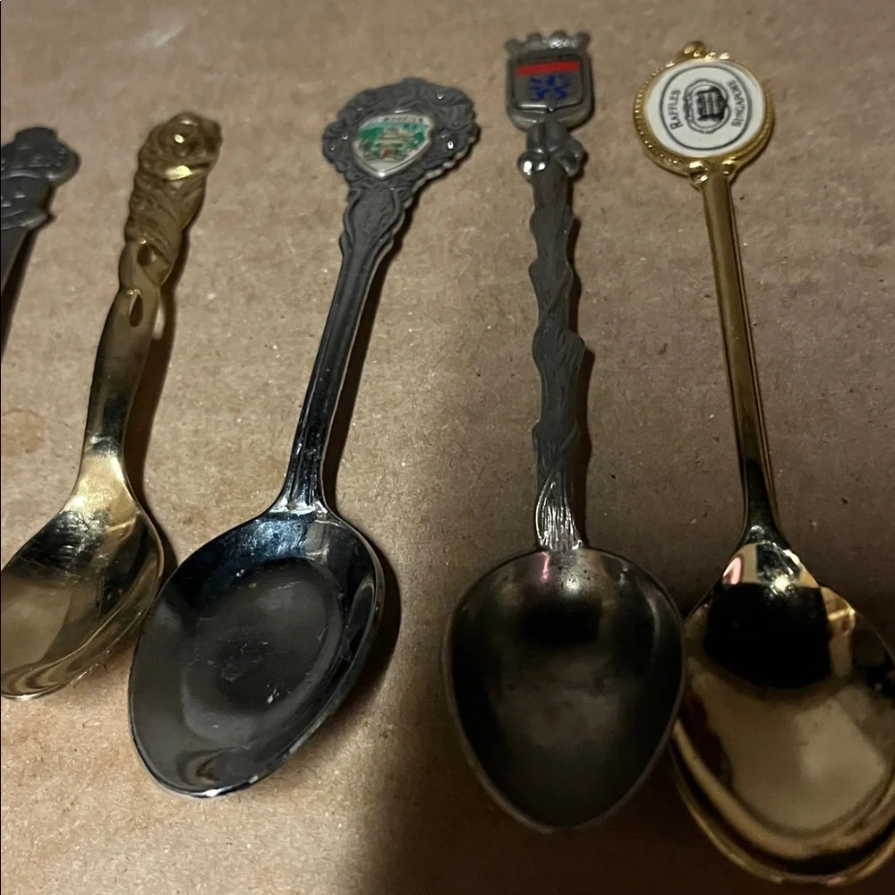Assorted Collectible Souvenir Spoons Set Includes 2 Rolex